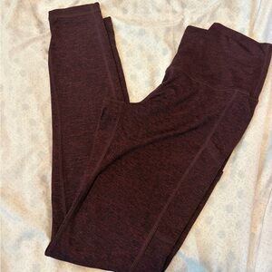 aerie chill play move maroon leggings